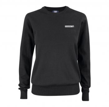 Byggeriet strikket genser bomull Svart Dame